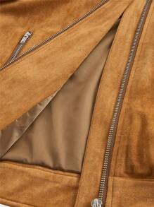 Manfinity VCAY Men's Knitted Slim Fit Casual Stand Collar Raglan Long Sleeve Jacket, Suitable For Autumn, For Christmas - Brown - View 5