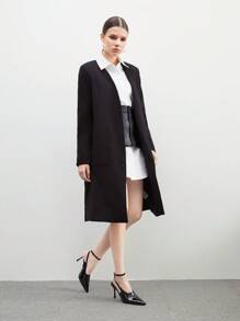 CUCCOO BIZCHIC 尖头细高跟鞋时尚性感系带女士高跟鞋 - 黑色 - 查看 3