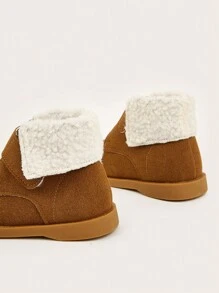 1 Par de Botas Versáteis Britânicas Confortáveis e na Moda para Meninos - Castanho - Visão 4