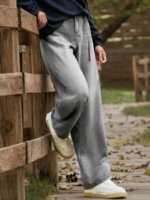 LanaWest Women's Straight Leg Loose Fit Casual Pockets Denim Jeans