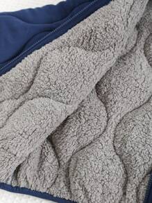 Cozy Pixies 男婴葫芦图案连帽长袖厚外套，适合秋冬季