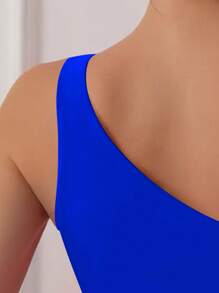 Swim Basics 1 bộ đồ bơi một mảnh không tay màu xanh cho nữ mùa hè - Màu xanh lam - Xem 3