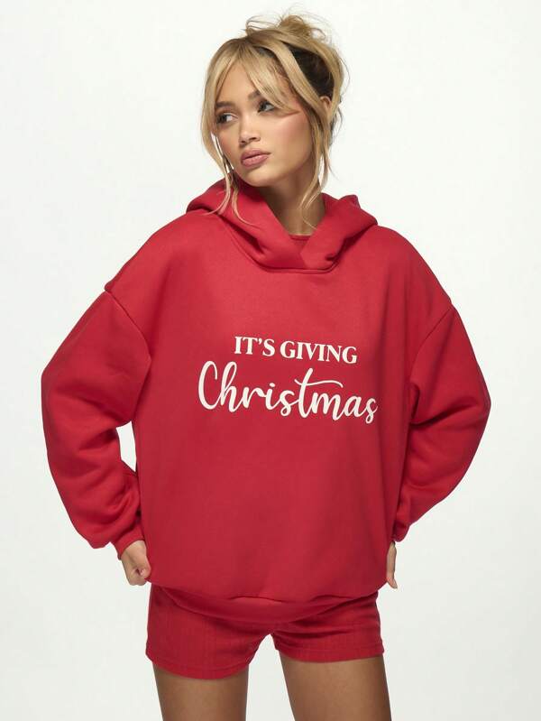 MISSGUIDED Es un Jersey de Navidad con capucha extra grande, acogedor, que aporta el ambiente navideño. Un regalo perfecto para la temporada navideña