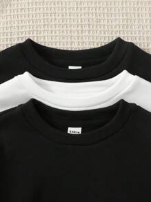 Koszulka dla dziewcząt w wieku 3 lat, gładka, dzianinowa, z okrągłym dekoltem i długim rękawem, skrócona, ulepszona, ciepła tkanina, podszewka termiczna bez bycia grubym, podstawowy elastyczny uniwersalny top dla dziewcząt na jesień i zimę