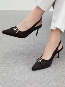 CUCCOO BIZCHIC Escarpins à talons hauts à bout pointu noir, pour femmes, usage quotidien, bureau, soirée, rendez-vous