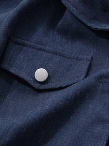 DAZY 女式牛仔鱼尾紧身连衣裙（配领带）秋季服装 - 藍色 - 查看 3