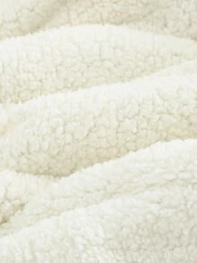 Cozy Pixies Cartoon Bear Pattern Hooded Sleeveless Fleece Cardigan For Baby Boys,In Fall/Winter