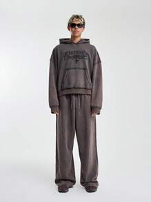 Musero Men Eternals Graphic Embroidery Hoodie