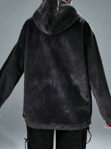 GENKIRA Áo nỉ nữ dáng rộng, thoải mái, thích hợp cho mùa thu. - Xám - Xem 2