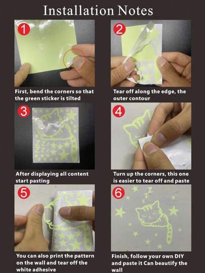 Glow In The Dark Butterfly Fairy Wand Decals Sticker, Kids Room Nursery ation Valentines Wedding, Birthday view 4