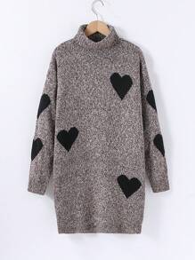 Vestido suéter para meninas pré-adolescentes, novidade para outono/inverno