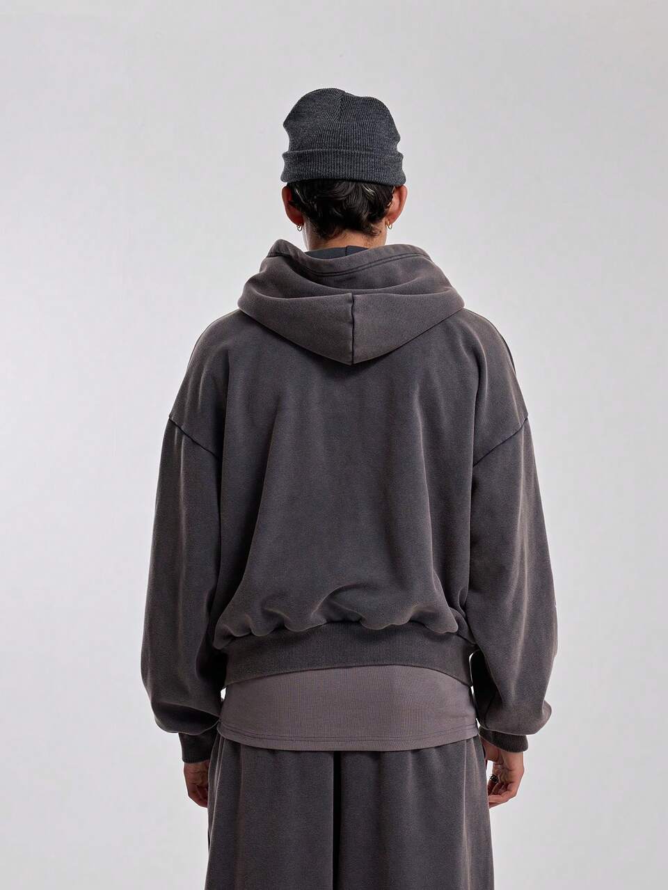Men Skeleton Zip Up Hooded