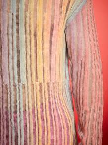 WENEZON Men's Fashion Casual Gradient Round Neck Loose Knit Colorful Pullover Long Sleeve Sweater, For Autumn/Winter, Party, Friends - Multicolor - View 4