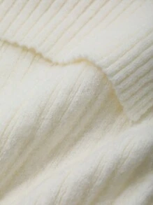 DAZY 1pc Women Off-Shoulder Knit Sweater Casual Long Sleeve Off Shoulder Sweater,Fall Women Clothes - Apricot - View 7