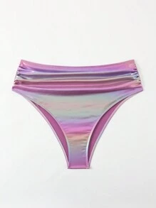 SHEIN Swim Curve Summer Beach Women Plus Size Swimwear Bottom With Ruffle Design - Multicolor - View 6