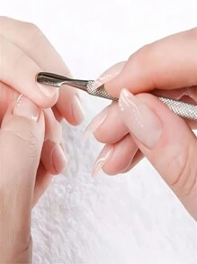 3 Set Stainless Steel Cuticle Pusher Remover Nipper Trimmer Professional Nail Tool Kit Salon Home Use Manicure Pedicure Essentials At Home Nail Care Tools