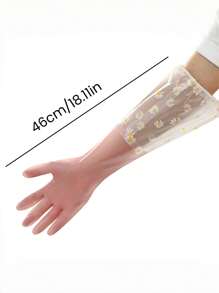 1 par, 2 pares, 3 pares de guantes de silicona para lavar platos - con manga extra larga, reutilizables para la cocina y el baño para limpieza, uso doméstico, lavar platos - duraderos, impermeables, fáciles de limpiar para mujeres y hombres