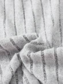 SHEIN Leap Crew Tween Girl 4 件套高领生菜边针织面料 T 恤，百搭，非常适合秋冬季休闲、日常穿着和学校日常穿着