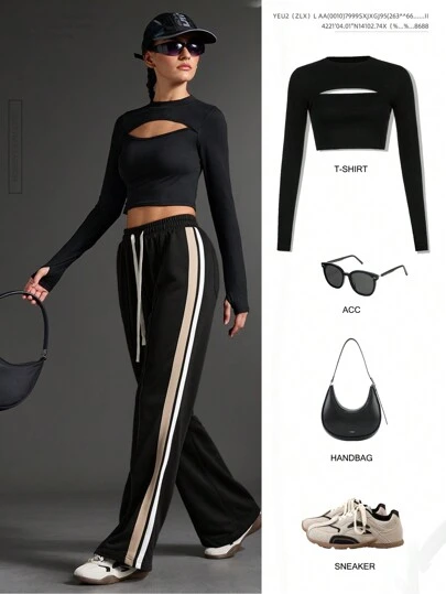 SHEIN Sports Camiseta de tirantes de moda deportiva de yoga, running, al aire libre y casual XH028