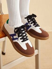 CUCCOO EASI Sneaker sportive casual e comode con colore a contrasto per donne - Castano - Visualizzare 6