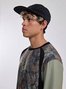 Musero Long Sleeve Plants And Trees Graphic All Over Pattern Print Loose Fit Sports Tshirt Top SPRING SUMMER Essentials - Multicolor - View 4