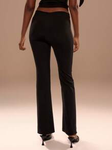 MUSERA 低腰喇叭裤 90年代 Y2K 春季性感圣诞新年派对 - 黑色 - 查看 5