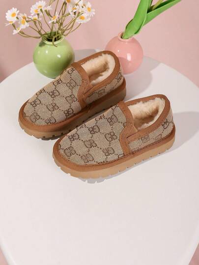 بوت جديدة للأطفال في فصل الخريف، بوت بنات من المخمل مريحة وعصرية لحفلات عيد الميلاد، بوت كاجوال لطلاب الأطفال بنعل مسطح