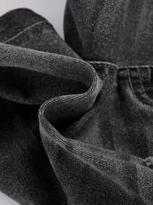 SHEIN Tween Boys Casual Distressed Ripped Frayed Grey Denim Jeans - Grey - View 6