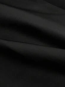 SHEIN MOD Vestido negro elegante con escote trasero y adorno de lazo, vestido formal, vestido de playa para mujer, vestido de fiesta para mujer, vestido de Año Nuevo, vestido de mujer, vestido de vacaciones, vestido de Acción de Gracias, vestido formal, vestido de vacaciones