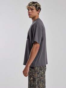 Musero Heren Oversized Grafische Bite T-shirt