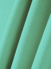 Flirla Plus Size Christmas Letter Print Crew Neck Sweatshirt Pullover Fall Outfit - Green - View 5