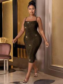 Maweii Áo khoác dài tay tối giản cỡ lớn và váy dây mảnh 2 món vest thường ngày - màu đen - Xem 3