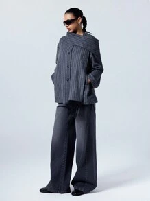 LYSMO Women Casual Wool Blend Coat Suitable For Everyday Wear, Modest Fashion