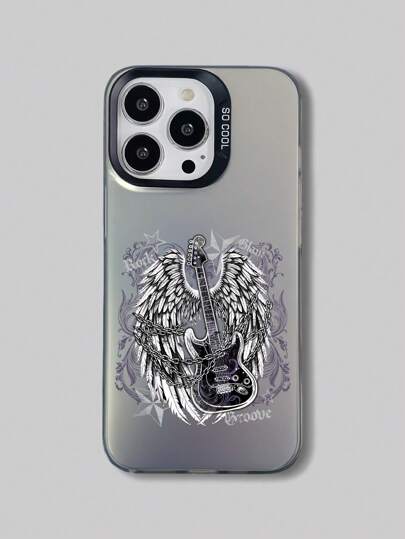 Grunge Punk 1 غطاء هاتف بتقنية الطباعة المباشرة على الخلفية بتصميم جيتار جناح بطراز بانك دايك