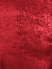 SHEIN Privé 1 件女士金色翻领长袖西装外套 - 紅色 - 查看 7