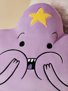 ADVENTURE TIME X SHEIN Embroidered Cartoon Pattern Decorative Throw Pillow, Gifts
