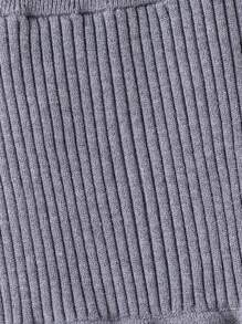 Baby Girl Fashion Versatile Cute Ruffle Hem Knit Skirt