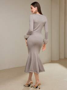 Modelyn Women's Knitted Sweater Dress, Casual And Fashionable For Everyday Wear