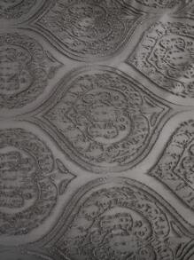 Bộ 3 vỏ chăn cắt hoa văn châu Âu màu xám, phù hợp cho mọi mùa, trang trí phòng ngủ - Màu xám đen - Xem 9