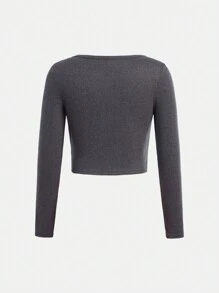 Tween 女童休闲百搭舒适长袖 T 恤多件装