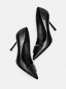 CUCCOO BIZCHIC New Versatile Pointed Toe High Heel Shoes For Women - Black - View 9