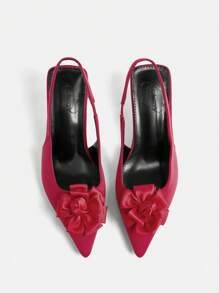 Dola Lovely 1 双串珠女式高跟尖头高跟鞋新年假期 - 紅色 - 查看 6