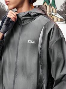 Gym Rark Jachetă de protecție solară cu glugă, ocazională, pentru bărbați - Multicolor - Vizualizare 7