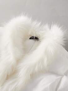 Comfortcana 1pc Women's Woven Windbreaker - White - View 3