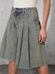 Denimoi 女士简约时尚休闲牛仔短裤，适合日常穿着