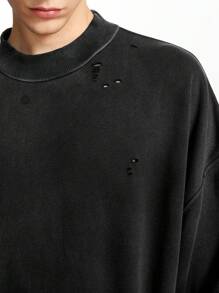 NEON BLANC Men Casual Loose Fit Round Neck Pullover Sweatshirt, Long Sleeve Streetwear Style Sweatshirt, For Friends, Husband, Boyfriend Gifts