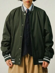 DAZY Men's Jacket & Coats - Casual & Fashionable Everyday Wear Fall,Winter - Green - View 5