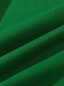 SHEIN 圣诞节男婴休闲可爱卡通圣诞老人与驯鹿印花基本款圆领卫衣 - 墨綠色 - 查看 6