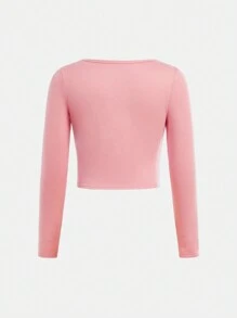 Tween 女童休闲百搭舒适长袖 T 恤多件装