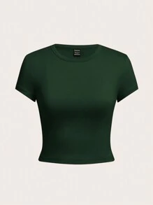 SHEIN EZwear 4 件套女士休闲圆领短袖修身 T 恤，适合夏季 - 彩色 - 查看 2